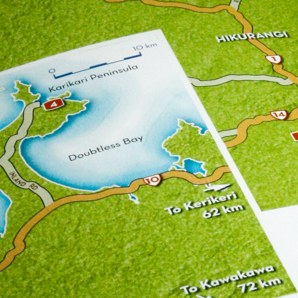 NZ Wine Map Design & Illustration, Detail